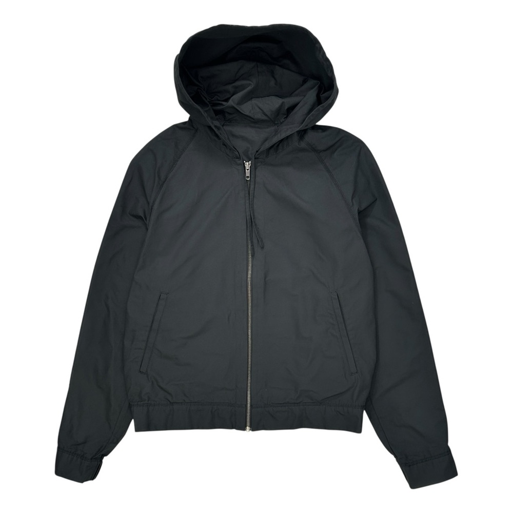 RARE Lanvin x H&M Black Hooded Lightweight Zip Up Bomber Jacket sz S